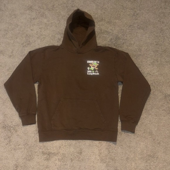 COMPLEXCON X VERDY Brown Chest Logo Graphic Hoodie‎ Medium - Picture 3 of 13